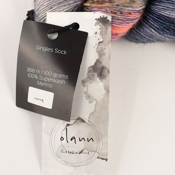 Olann Singles Sock Yarn Superwash Merino Wool Hand Dyed Nova - Picture 3 of 3